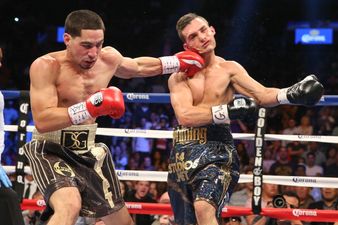 Vine: Danny Garcia produced one of the KOs, and boxing pictures, of the year last night