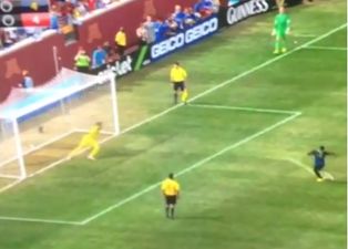 Vine: Micah Richards sends ball on a secret mission to Mars with this penalty…