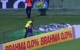 Video: Striker mistakenly jumps down stairwell after scoring great goal in Brazil