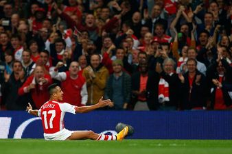 Vine: Alexis Sanchez’s delightful free-kick gave Arsenal the lead against Southampton this evening