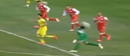 Video: Goalkeeper in Iran grabs assist with possibly the best throw-out ever seen