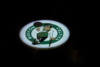 Pic: Conor McGregor receives personalised jersey from the Boston Celtics ahead of tonight’s fight