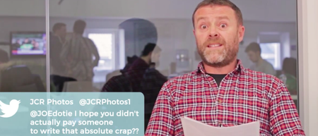 JOE.ie staff read mean posts from readers
