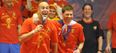 Pic: Xabi Alonso and Pepe Reina look like they’re enjoying the Liverpool game