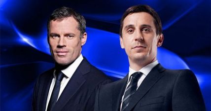 Pic: Will Gary Neville be playing the guitar on Monday Night Football tonight?