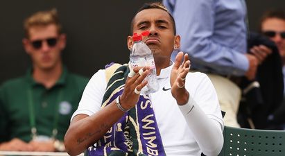 Vine: A sulky Nick Kyrgios was acting the eejit at Wimbeldon today