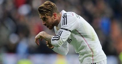 VINE: Sergio Ramos pulled off one of the most pathetic dives you’ll ever see last night