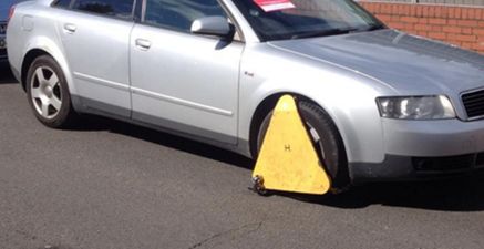 VIDEO: A man in Limerick getting a clamp off his car using an angle grinder