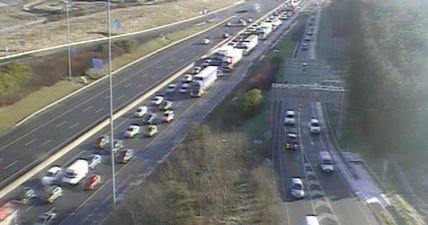 AA Roadwatch reports “extremely long delays” on M50 on Monday morning