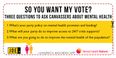 COMMENT: Three questions to ask canvassers to put mental health on the agenda