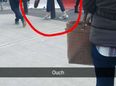PIC: RTÉ presenter Stephen Byrne accidentally introduced his balls to a bollard in Dublin today