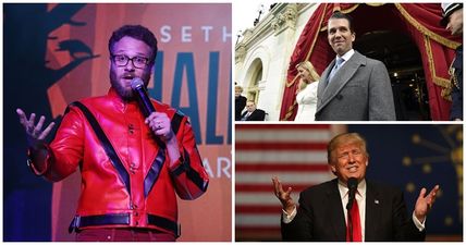 PICS: Seth Rogen realises Donald Trump Jr. follows him on Twitter; sends him a series of DMs about his Dad