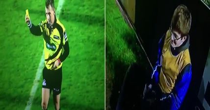 Nigel Owens is looking for the ballboy that hit him with the ball… so he can give him a reward