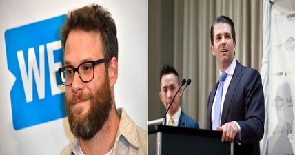 Seth Rogen slides into Donald Trump Jr.’s DMs “to remind him his father is a sexual predator”
