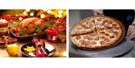 This ultimate Christmas dinner pizza is a work of art