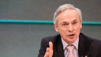 Protest group that staged demonstration at Simon Harris’ home gather at Richard Bruton’s house