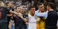 The Croatia squad have really stuck the knife into England after their semi-final win