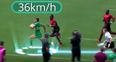 WATCH: Irish rugby player scores try while running faster than the speed limit in some parts of Dublin