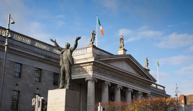 PIC: GPO illuminated in protest against Papal visit