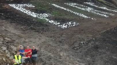 Bray Head’s huge WWII ‘EIRE’ sign has been restored by volunteers