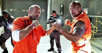The Rock has shared the first behind-the-scenes image from the Fast & Furious spin-off movie