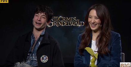 WATCH: Ezra Miller and Claudia Kim talk about how much J.K. Rowling tells the cast about future of Fantastic Beasts