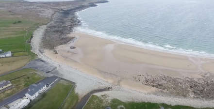 Achill Island beach which reappeared after 30 years disappears again after storms