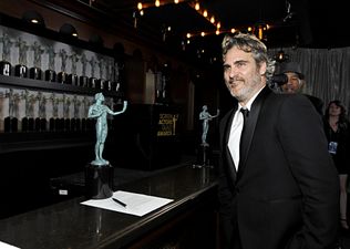 WATCH: Joaquin Phoenix pays tribute to Heath Ledger as he accepts SAG award