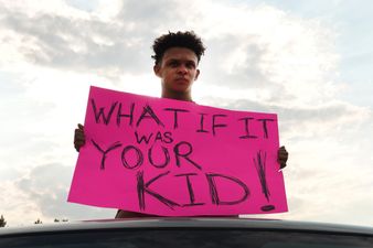 Clashes at protest in America over police shooting of black man