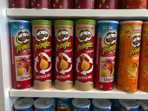 Pringles trials new recyclable paper tube