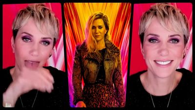 Kristen Wiig hilariously went “full cat” for her role as a Wonder Woman 1984 villain
