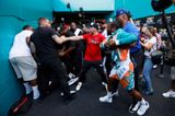 Brawl erupts between Floyd Mayweather and Jake Paul at press conference