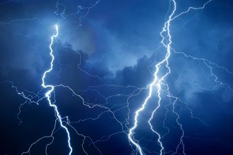 Met Éireann issue status yellow warning for thunderstorms for fourteen counties as heavy showers batter the country