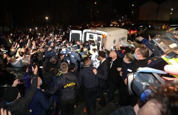 Large crowds gather outside Tullamore courthouse as man charged with murder of Ashling Murphy