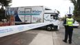 Man arrested as communion supply lorry crashes into Russian Embassy