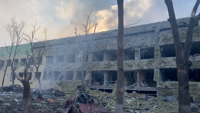 Three killed, including child, after Russia bombed hospital while women gave birth