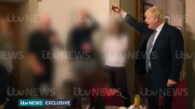 First photos emerge of Boris Johnson drinking at Downing Street party during lockdown