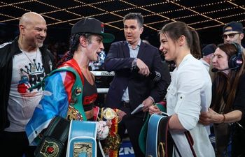 Troid Katie Taylor in éadan Amanda Serrano curtha ar ceal