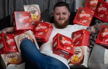 Dad lives on Easter egg diet after being unable to break lifelong habit