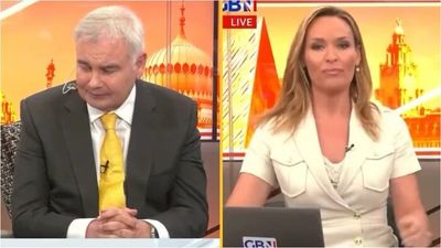 Eamonn Holmes left red-faced after being caught swearing live on TV