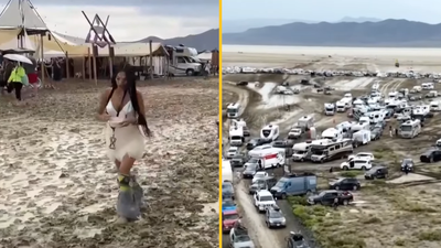 Tens of thousands left stranded by floods at Burning Man festival