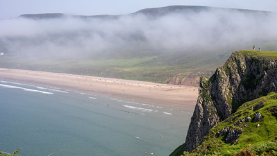 98-year-old dies after car falls 80ft off cliff at popular UK beach