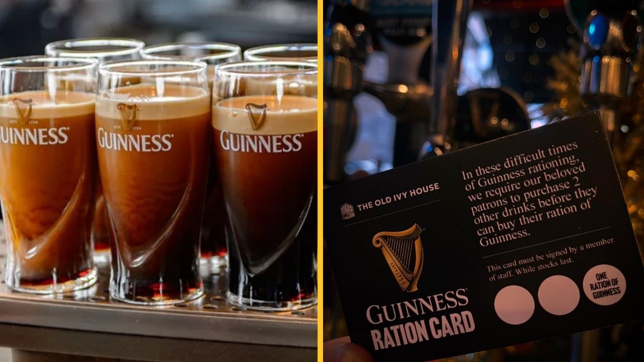 Pub introduces ration card to deal with Guinness shortage at Christmas