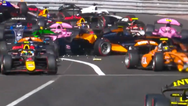 Huge 12-car pile-up brings Monaco GP to a standstill