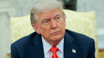 Trump caught ‘dropping off’ during his own military parade for 79th birthday