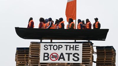 Police investigating ‘migrant boat’ bonfire as hate incident
