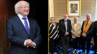 Portrait of Irish president Michael D Higgins removed from Belfast City Hall