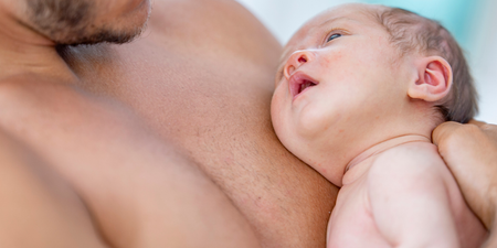 Expert issues warning after baby girl grows ‘micropenis’ after lying on dad’s bare chest