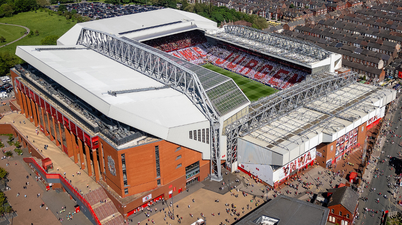 Anfield crowned stadium fans most want to visit in England